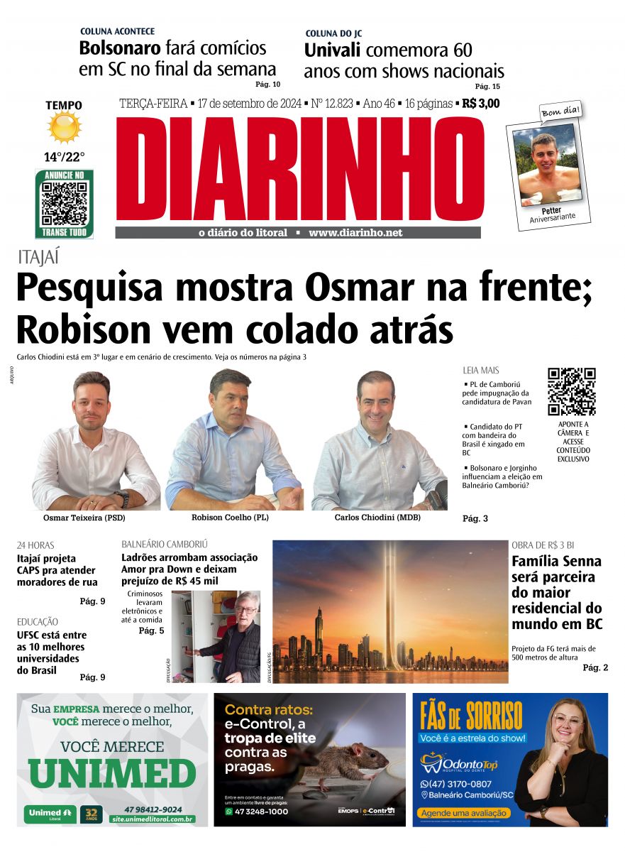 Capa de hoje