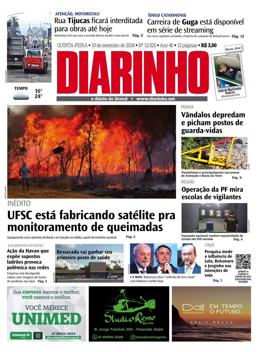 Capa de hoje