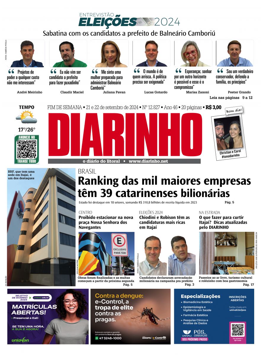 Capa de hoje