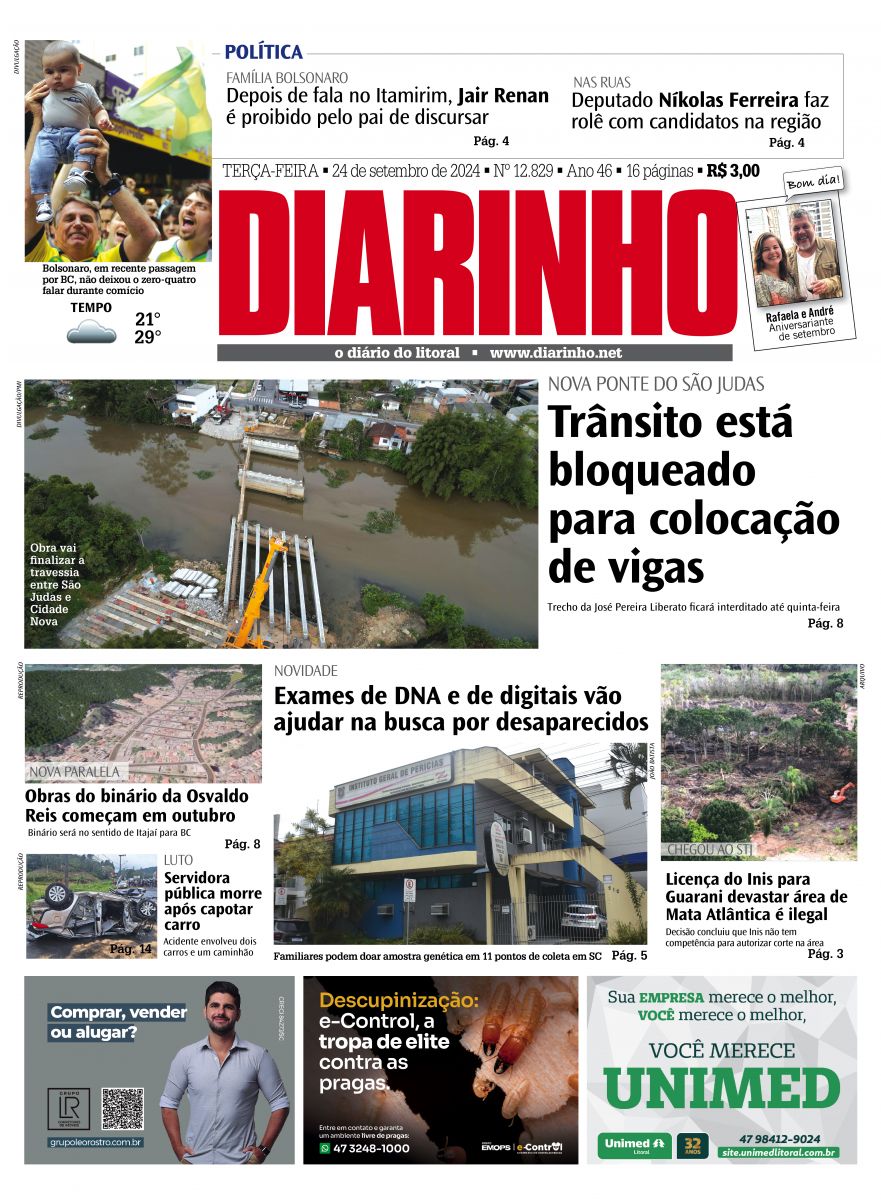 Capa de hoje