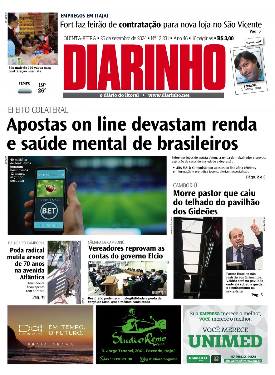 Confira a capa de hoje