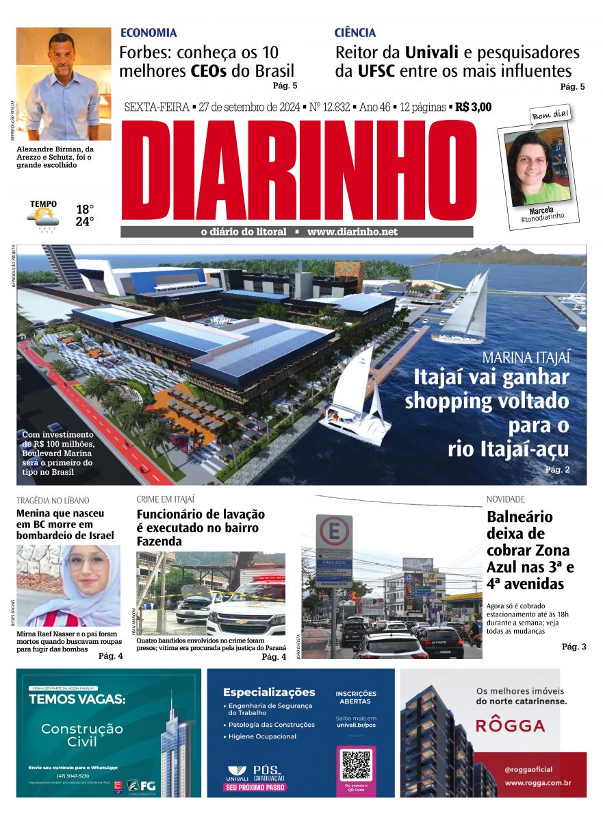 Capa de hoje