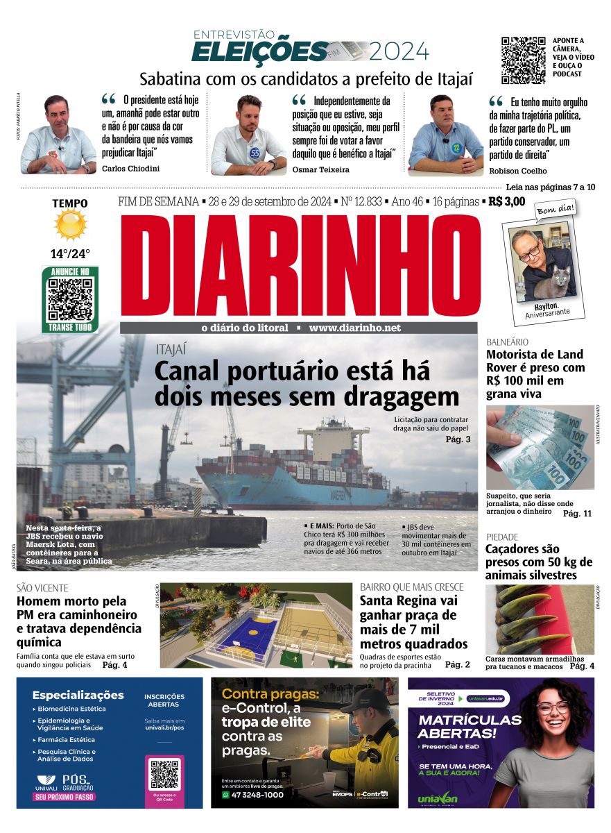 Confira a capa de hoje