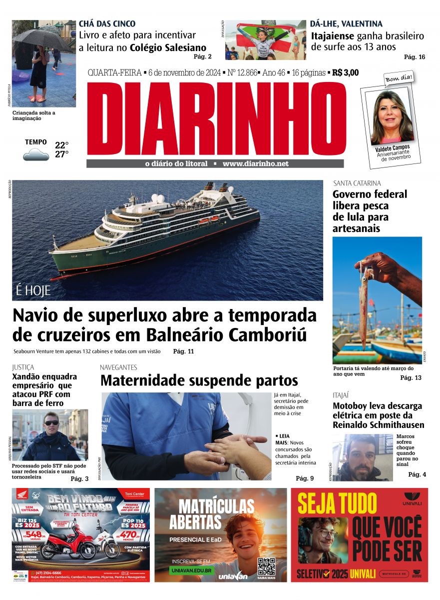 Confira a capa de hoje