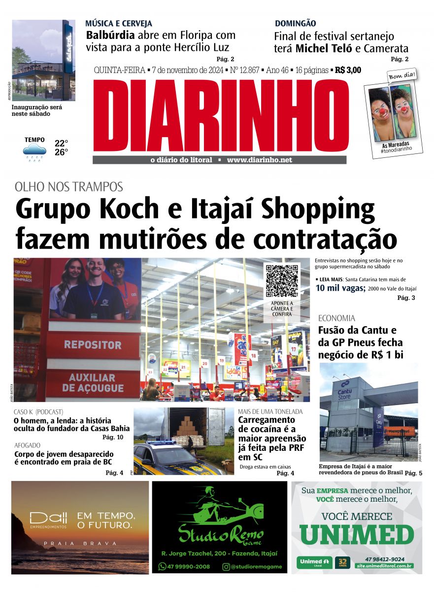 Confira a capa de hoje