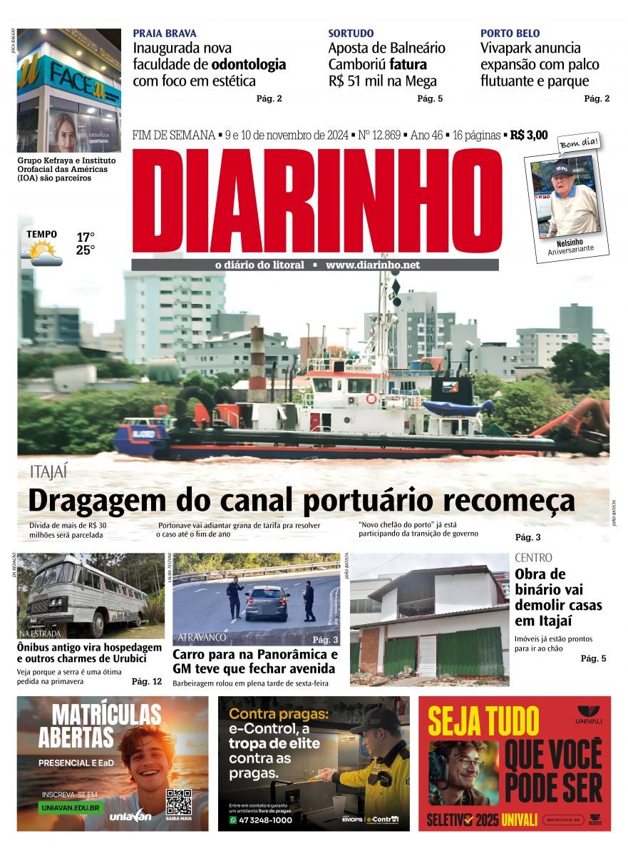 Capa de hoje