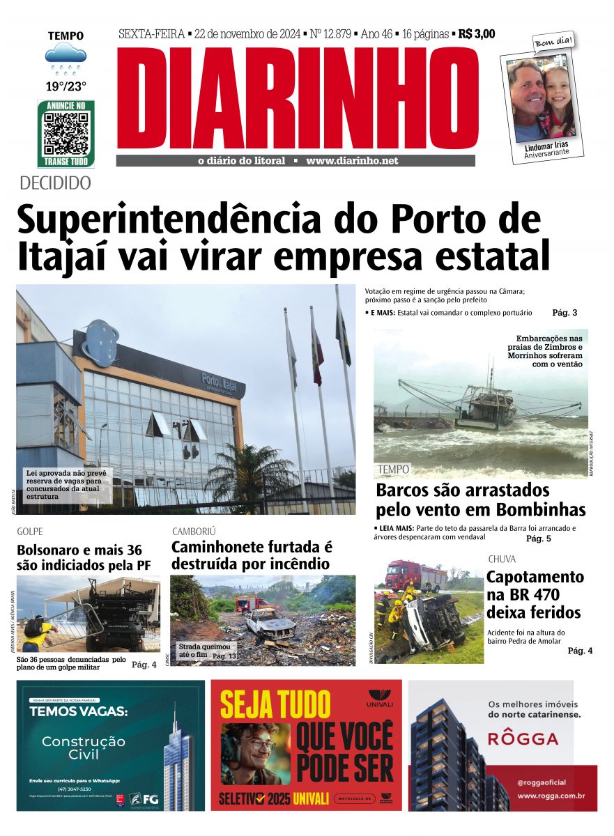 Capa de hoje