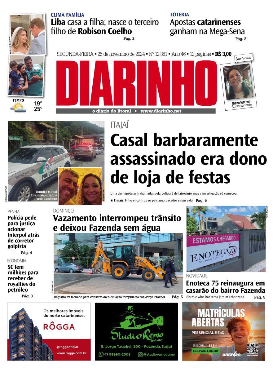 Capa de hoje