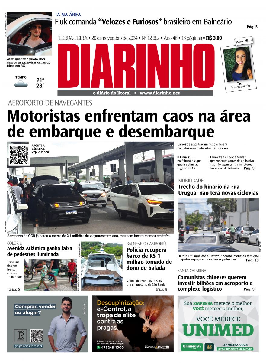 Confira a capa de hoje