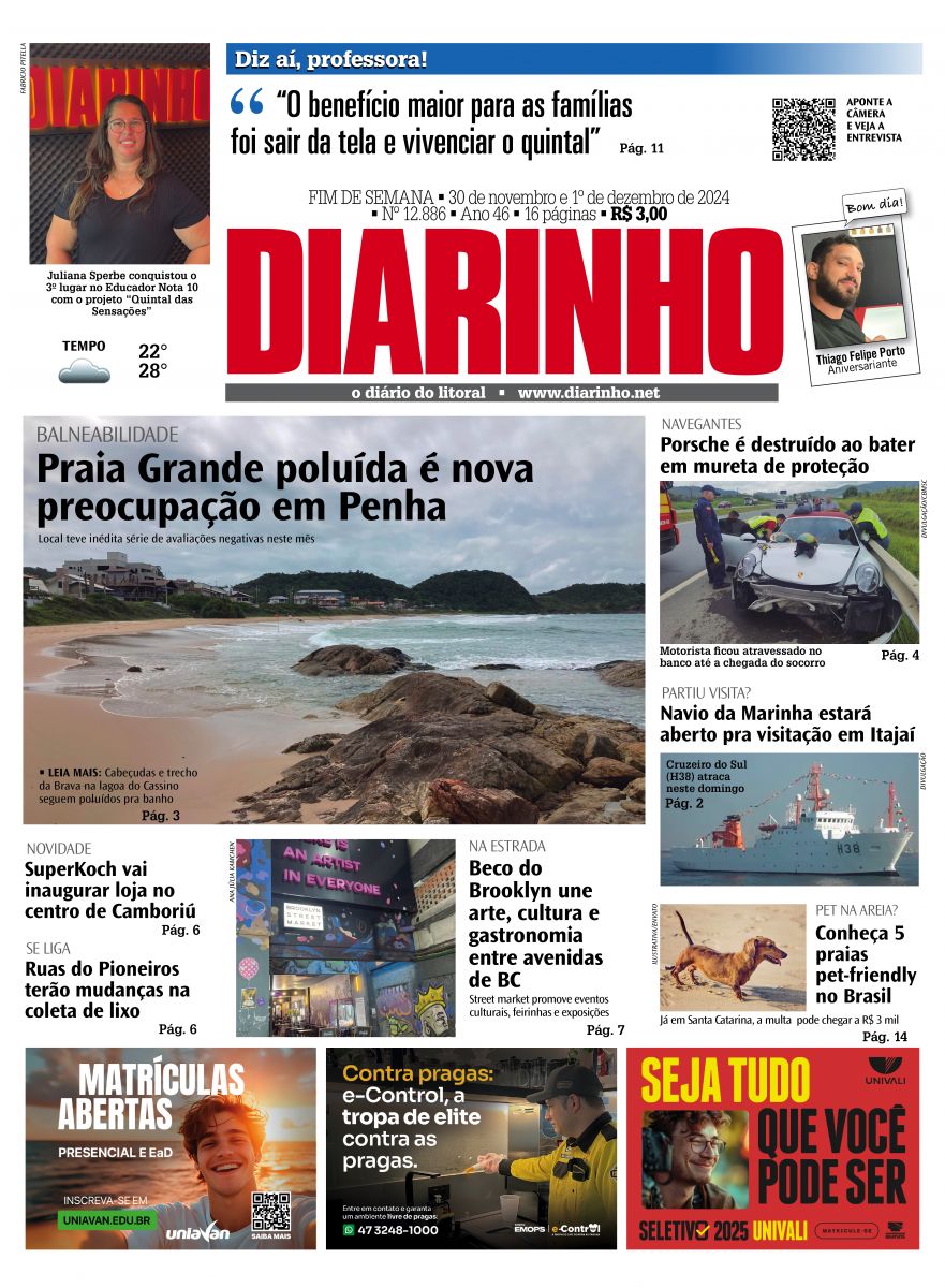 Capa de hoje