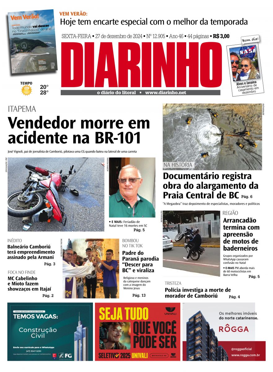 Capa de hoje