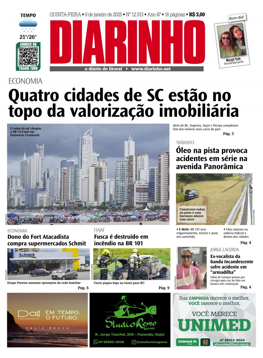 Capa de hoje