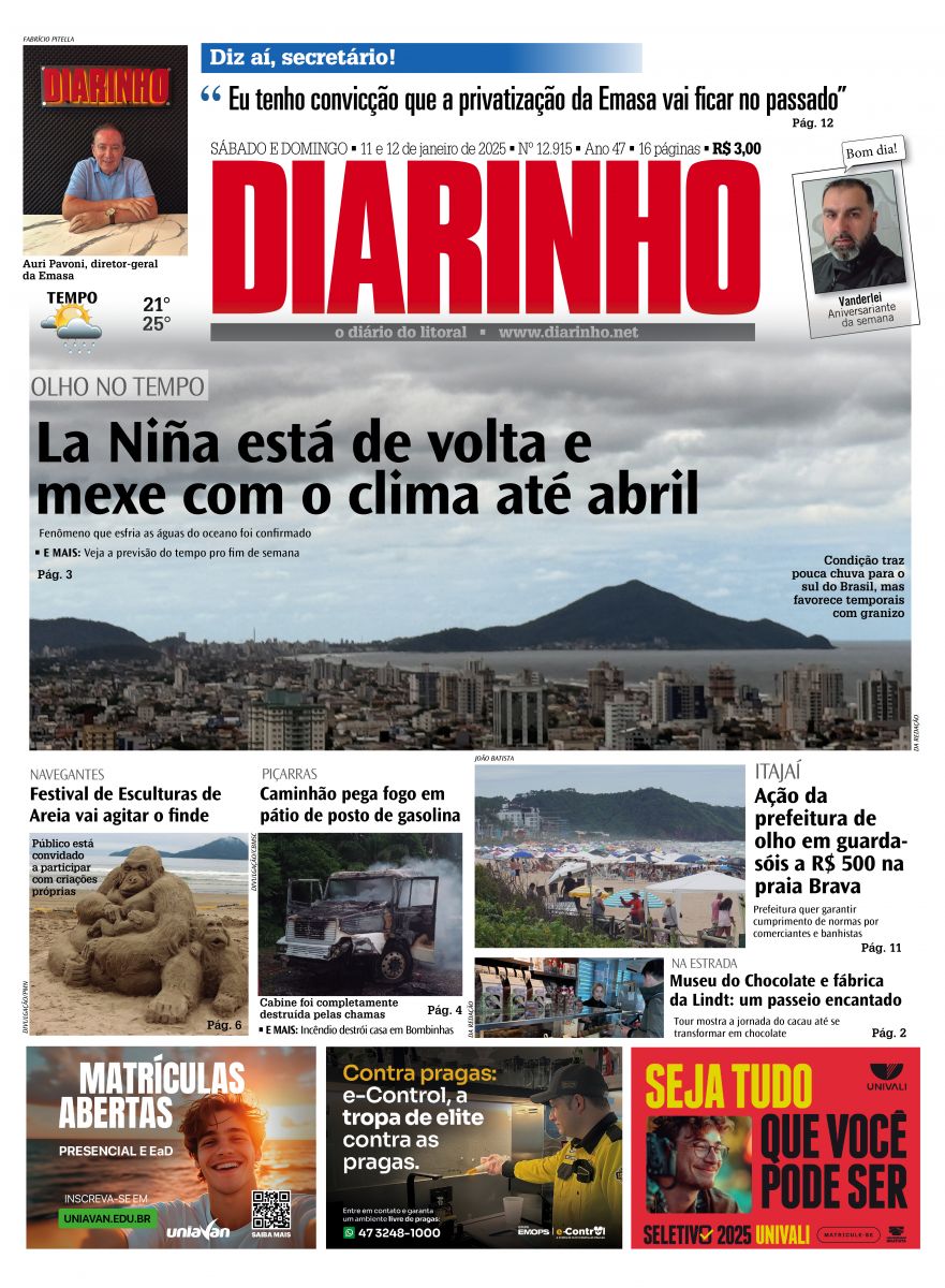 Capa de hoje