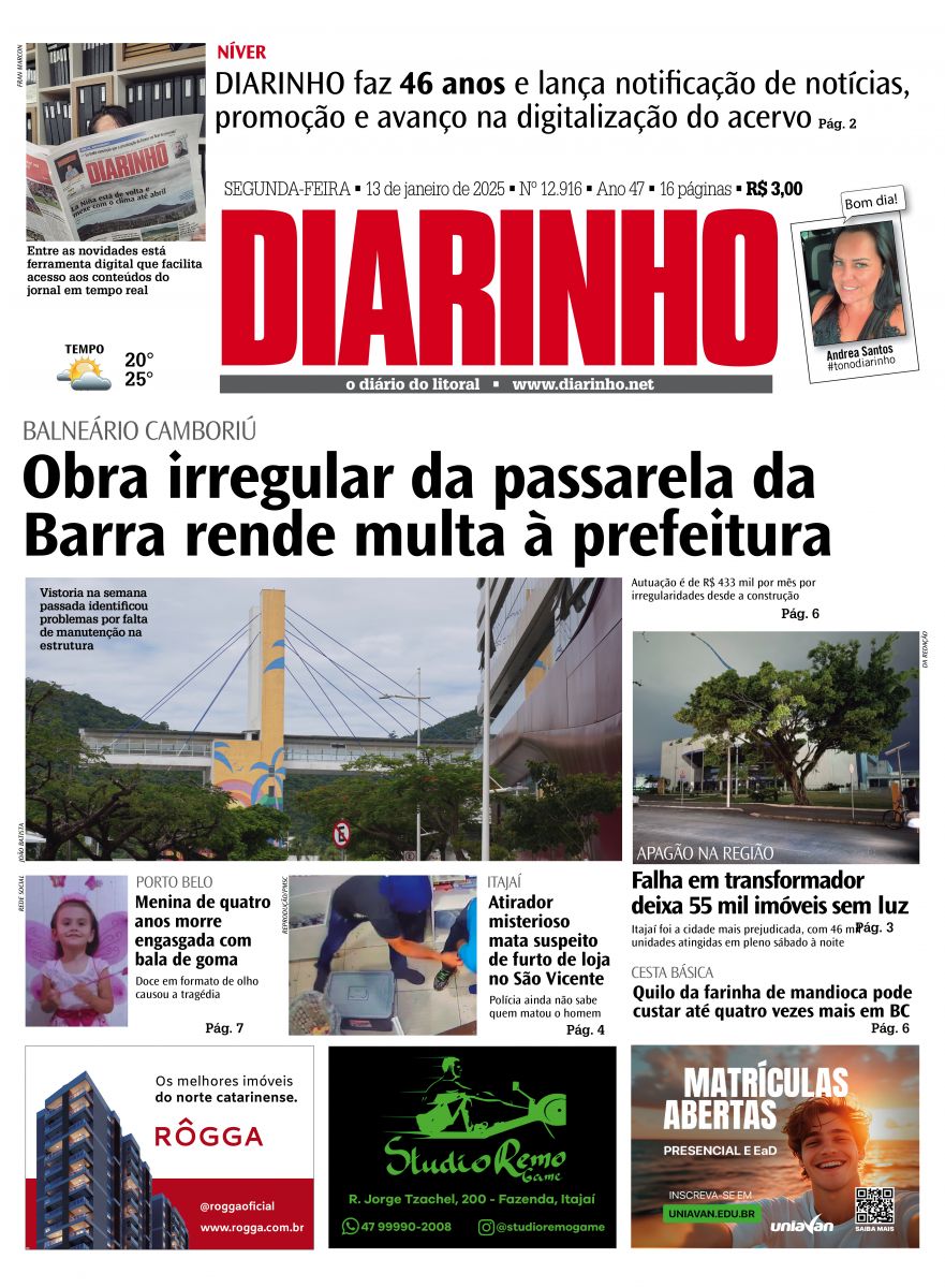 Confira a capa de hoje