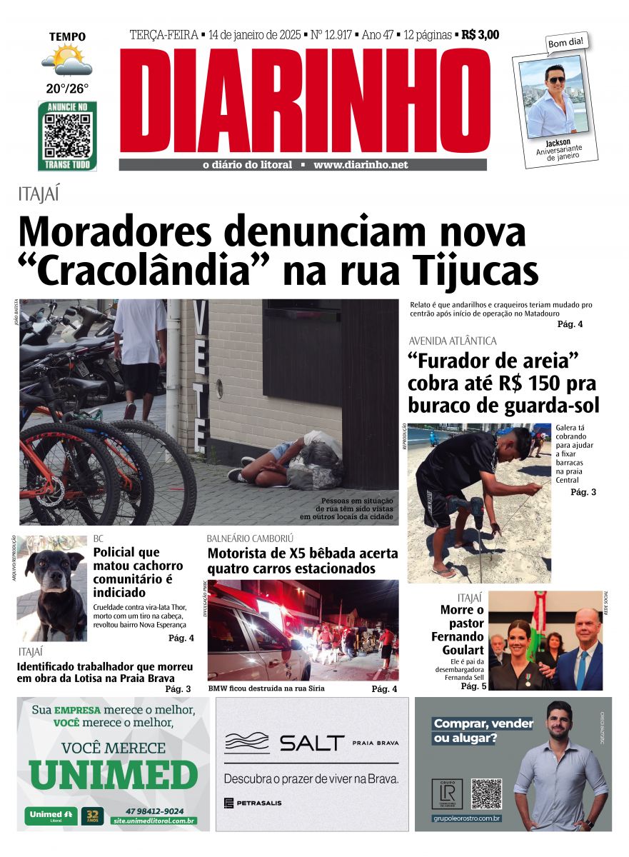 Capa de hoje