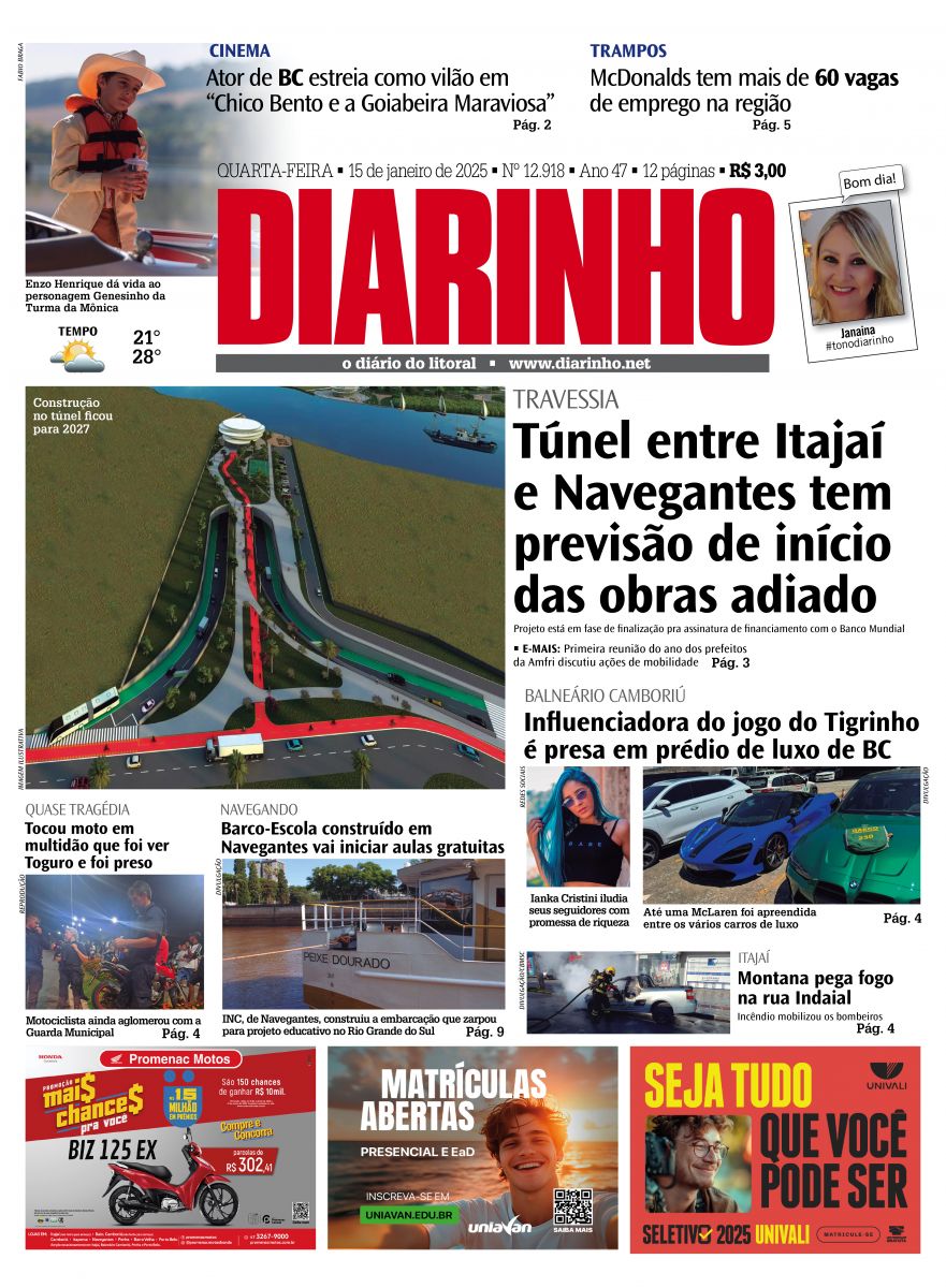 Capa de hoje