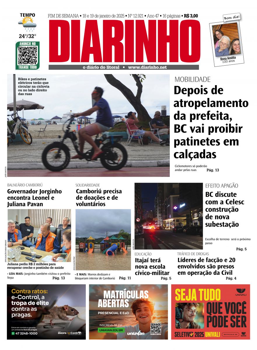 Capa de hoje