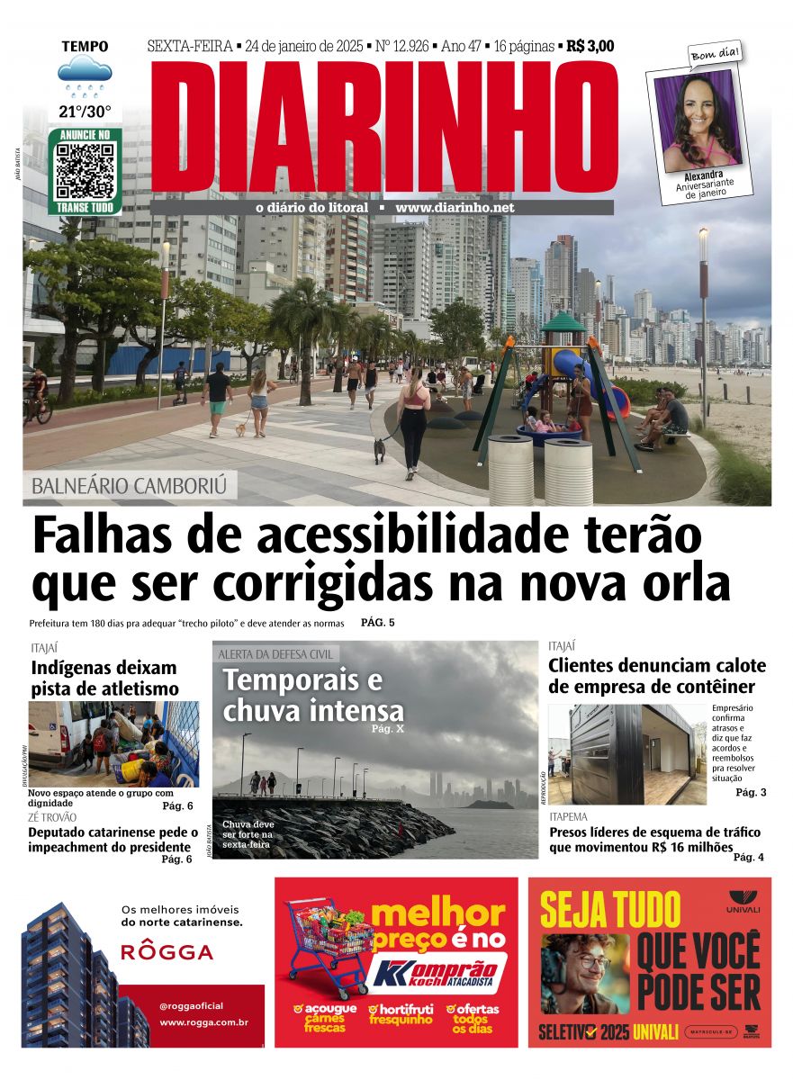 Capa de hoje