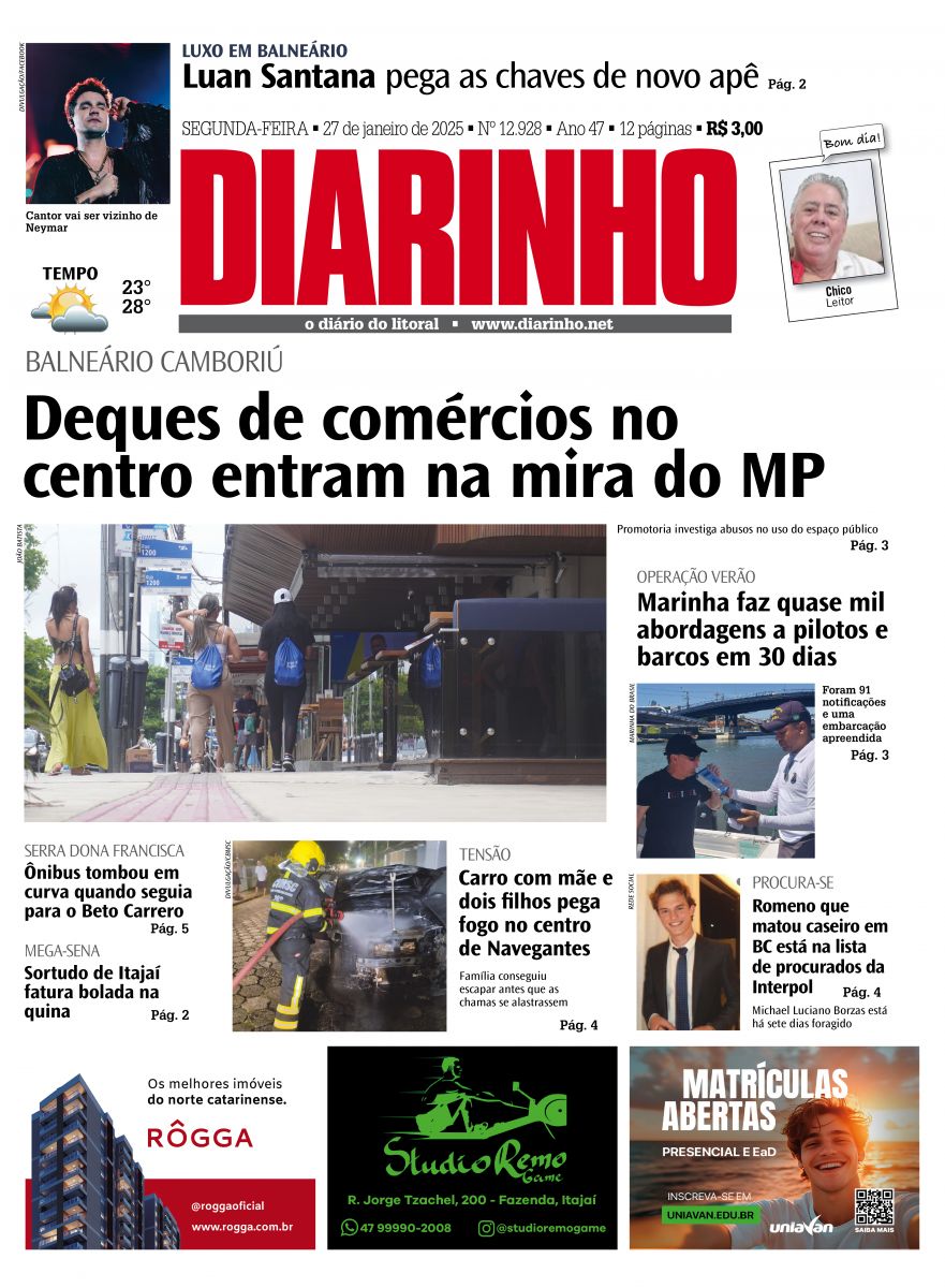 Capa de hoje