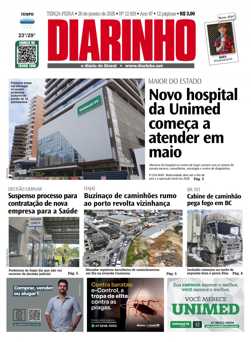 Confira a capa de hoje