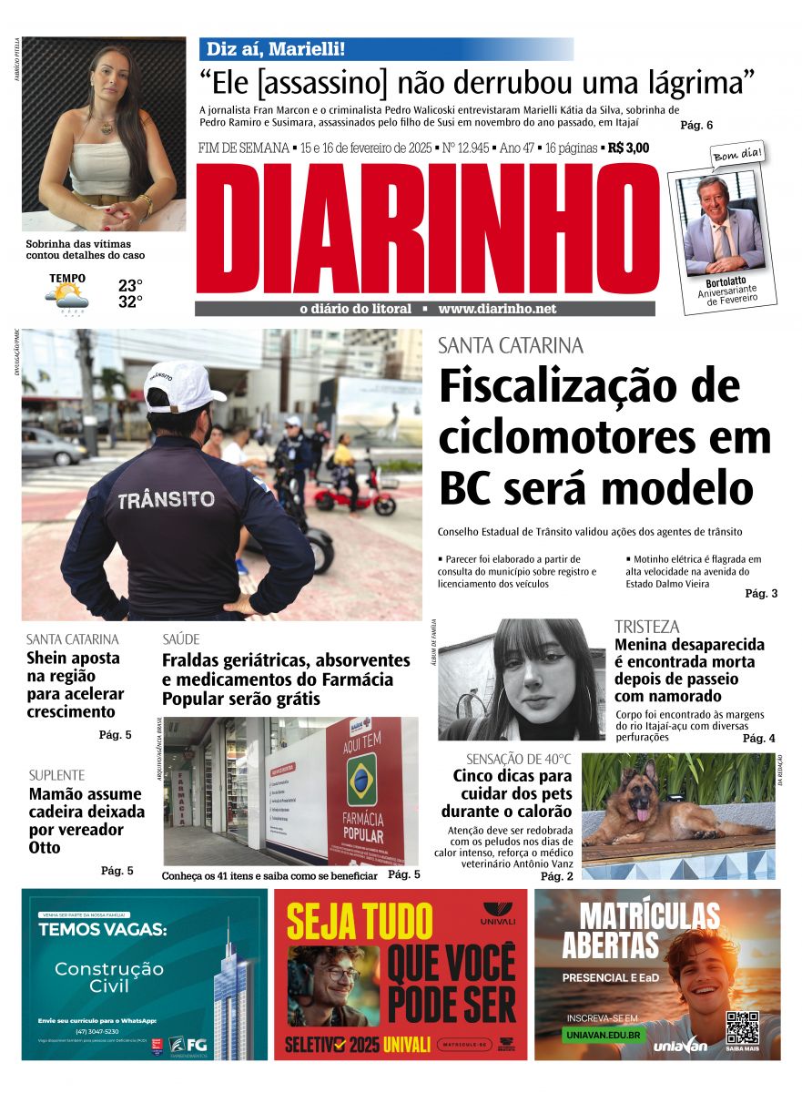 Confira a capa de hoje