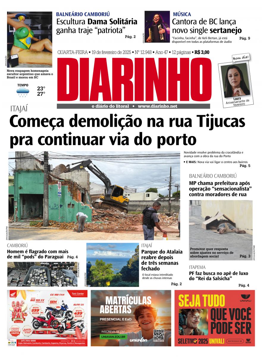 Confira a capa de hoje