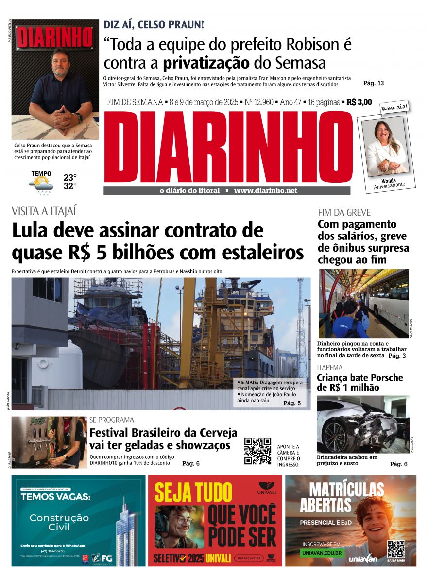 Confira a capa de hoje