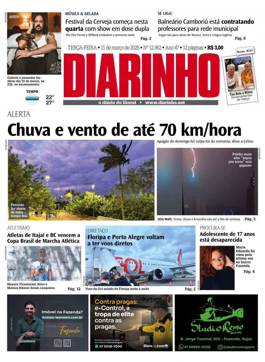 Capa de hoje