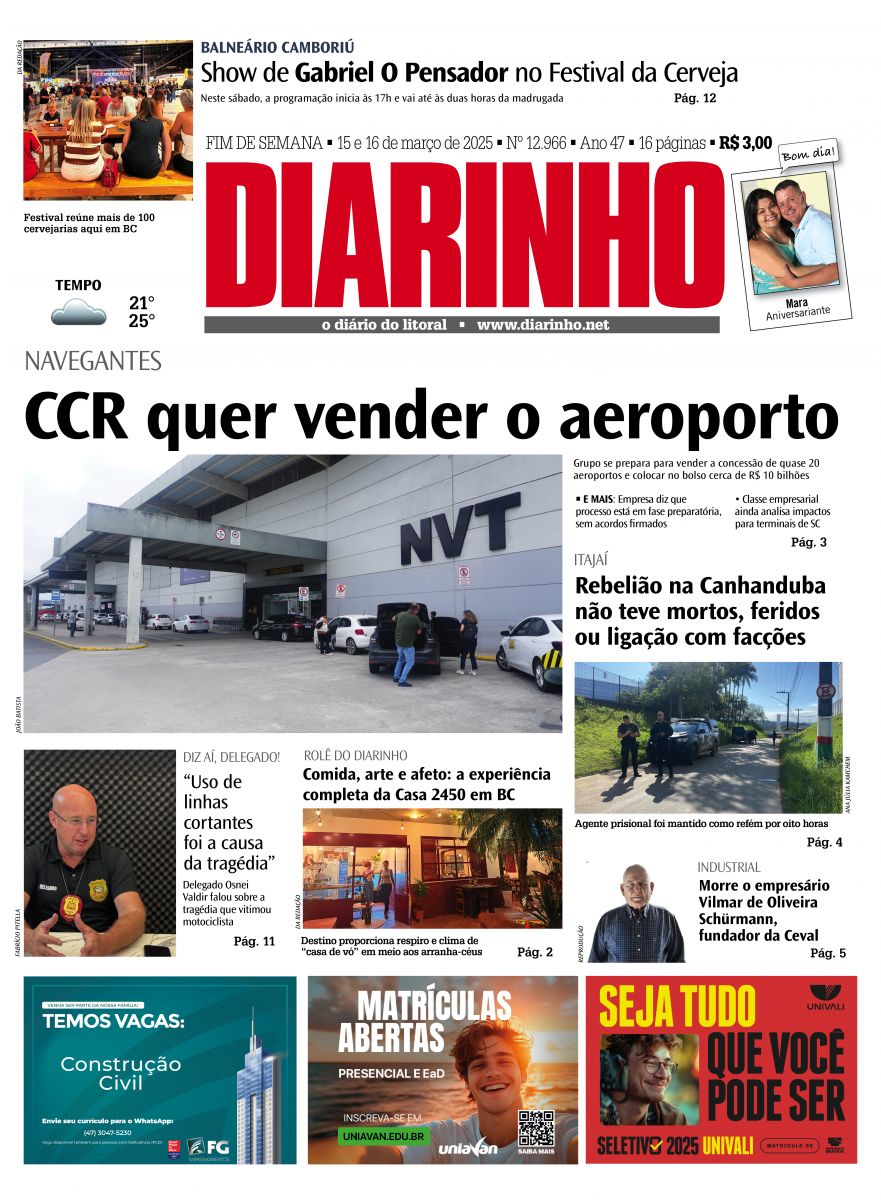 Confira a capa de hoje