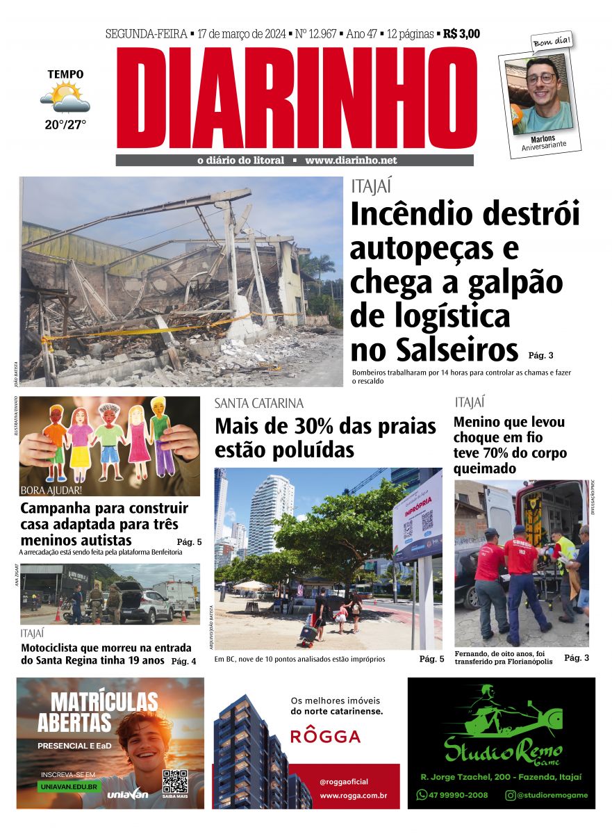 Confira a capa de hoje