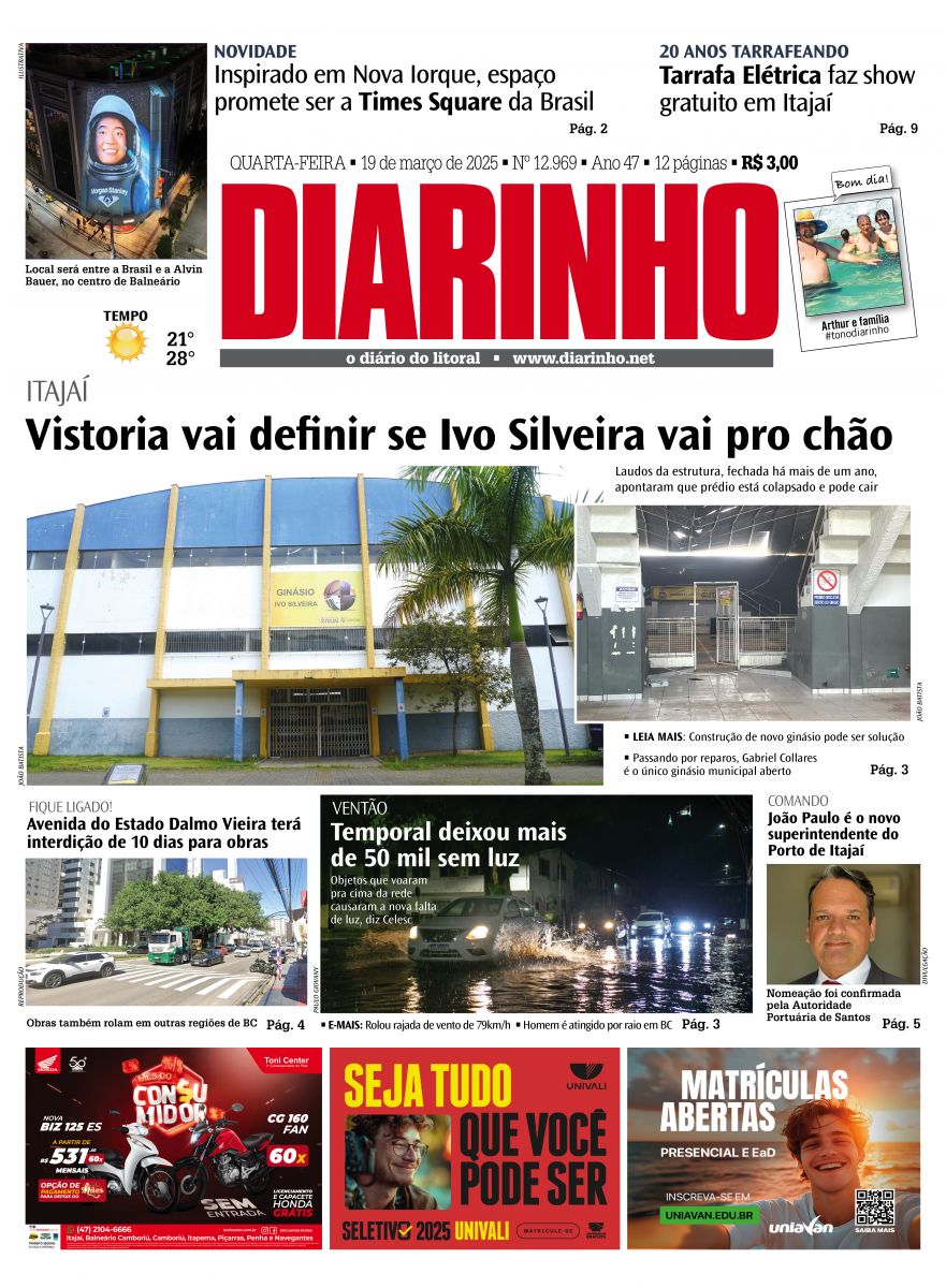 Confira a capa de hoje