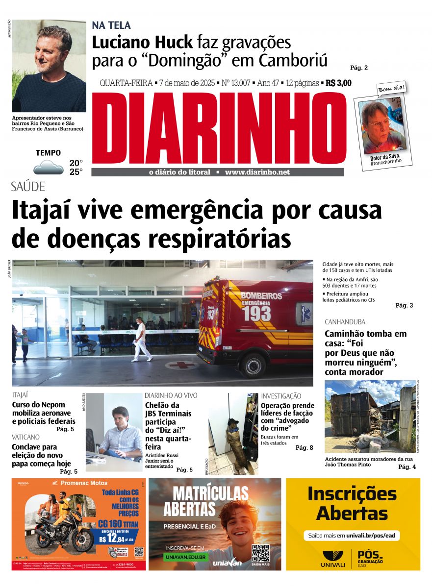 Confira a capa de hoje