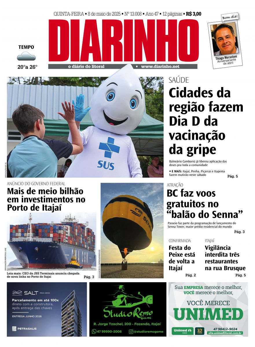 Confira a capa de hoje