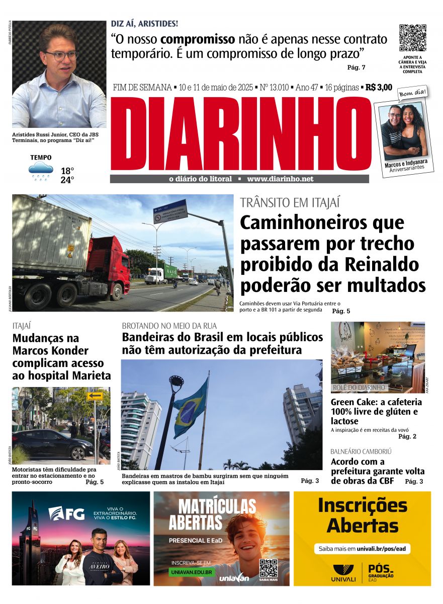 Confira a capa de hoje