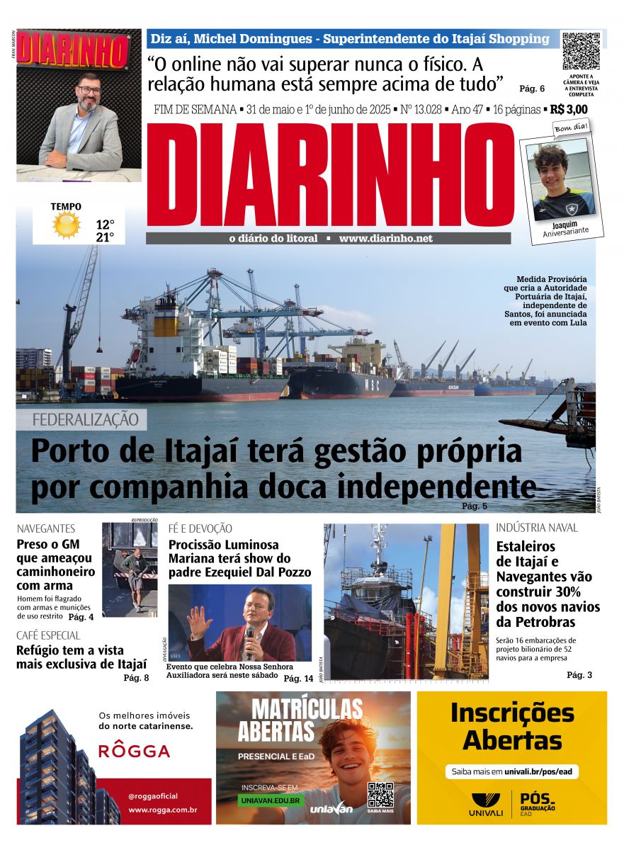 Capa de hoje