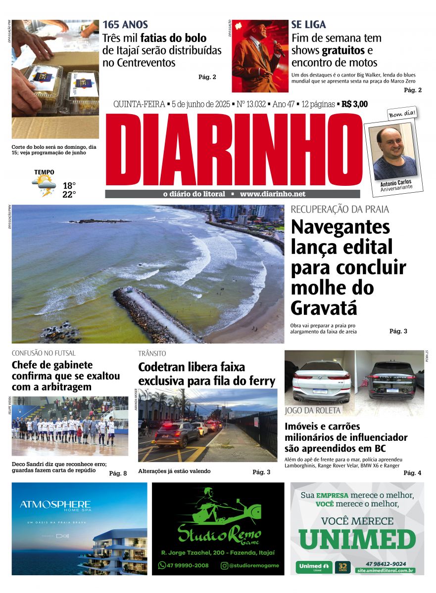 Capa de hoje