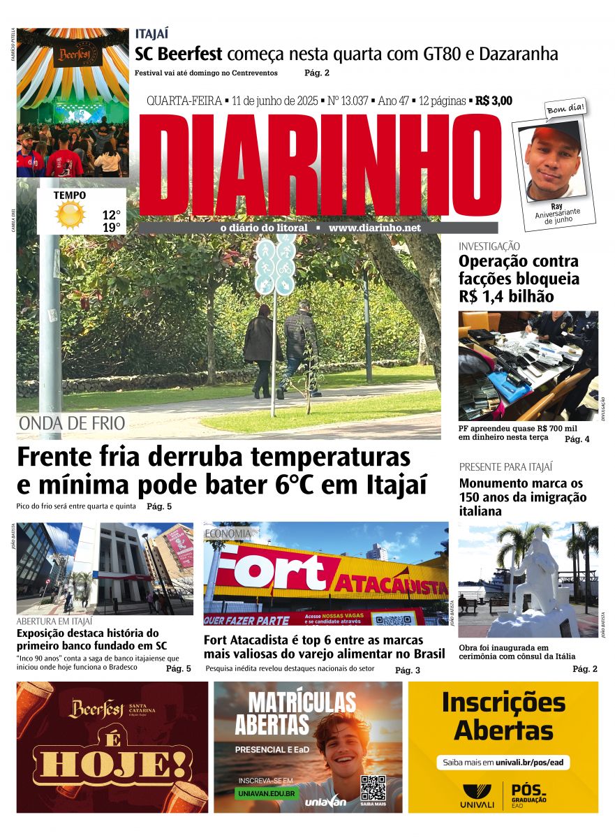 Capa de hoje