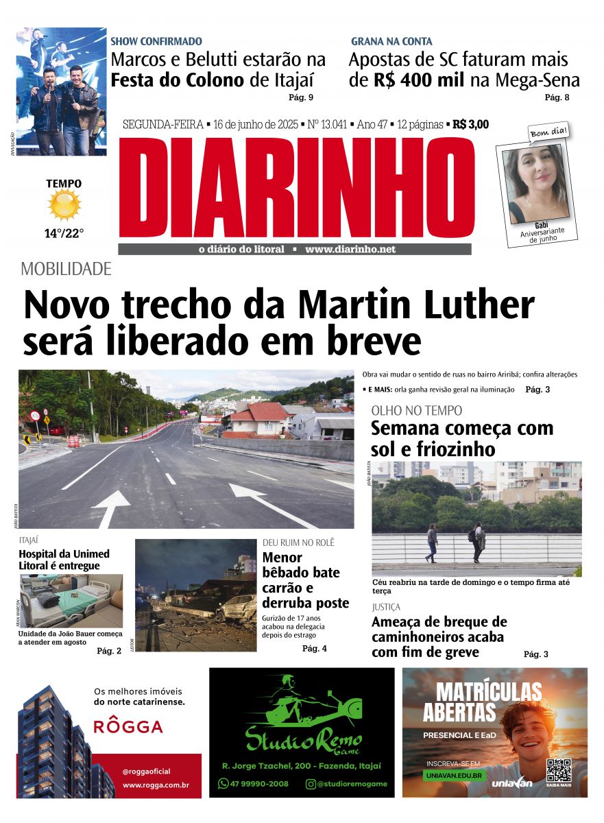 Capa de hoje