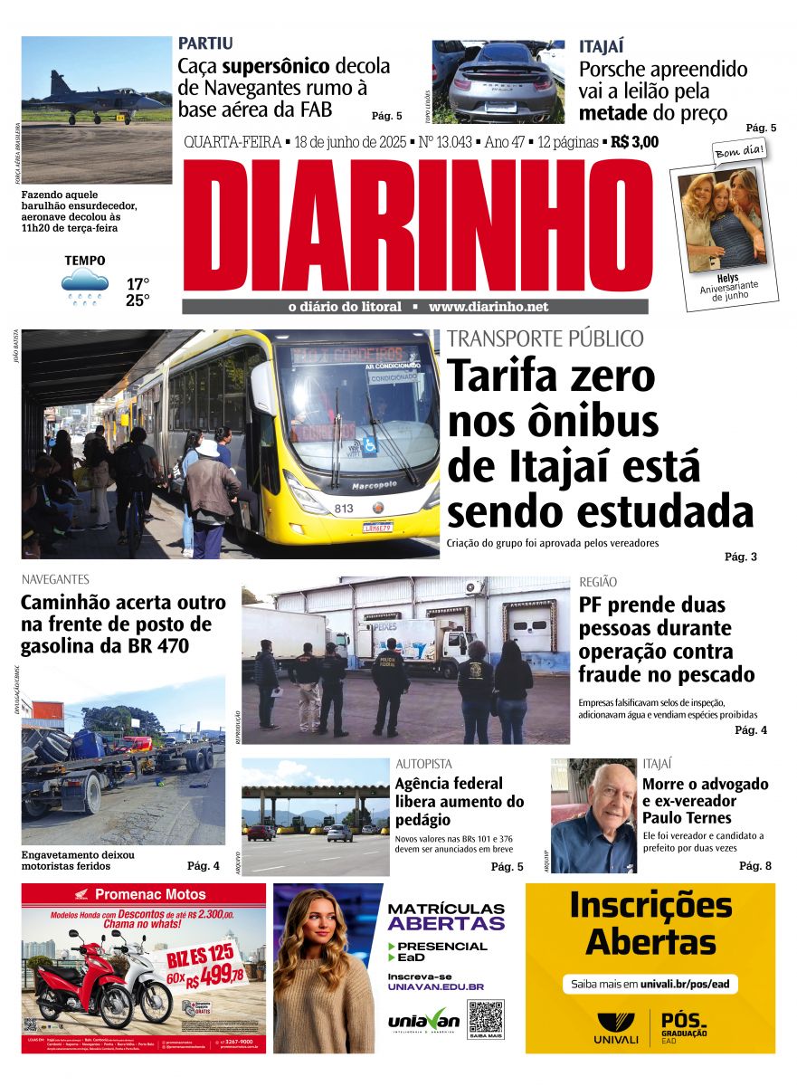 Confira a capa de hoje