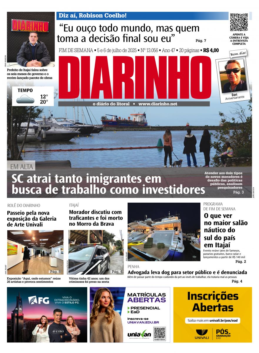 Capa de hoje