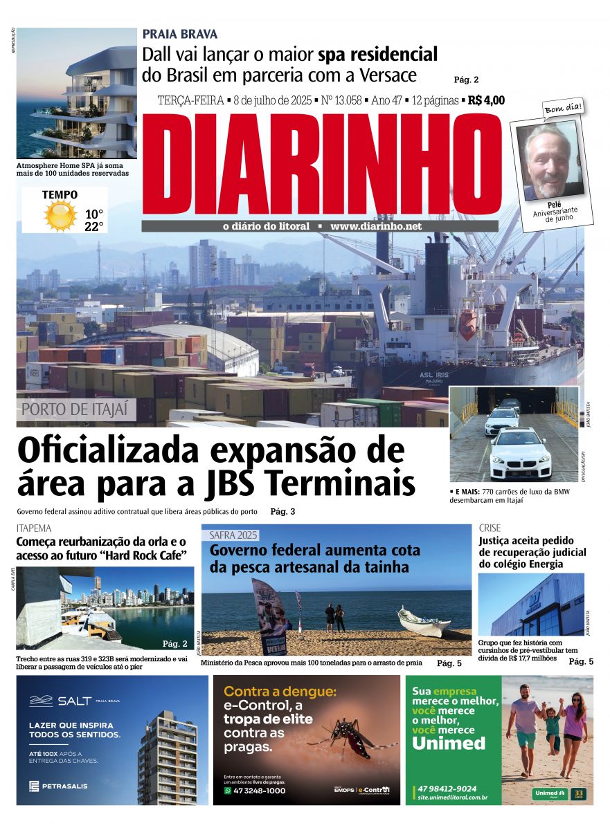 Capa de hoje
