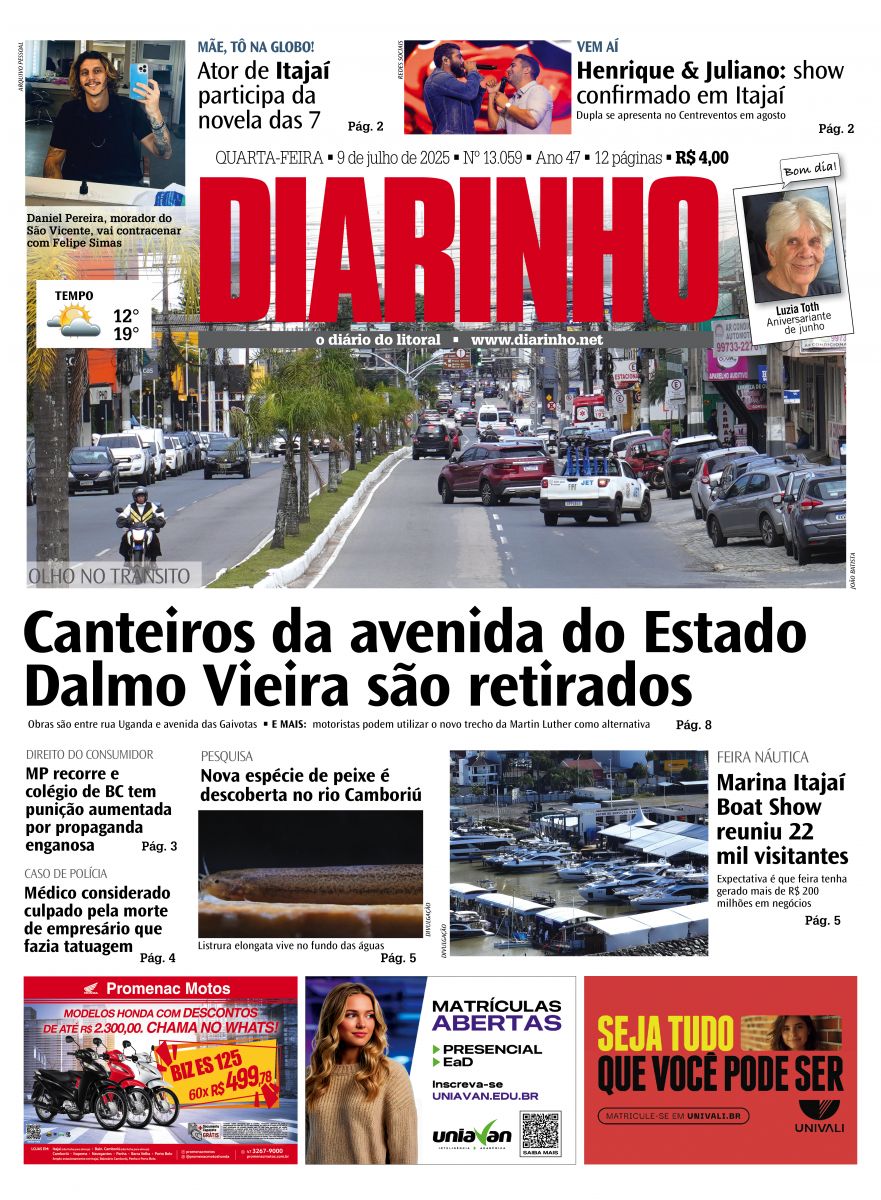 Capa de hoje
