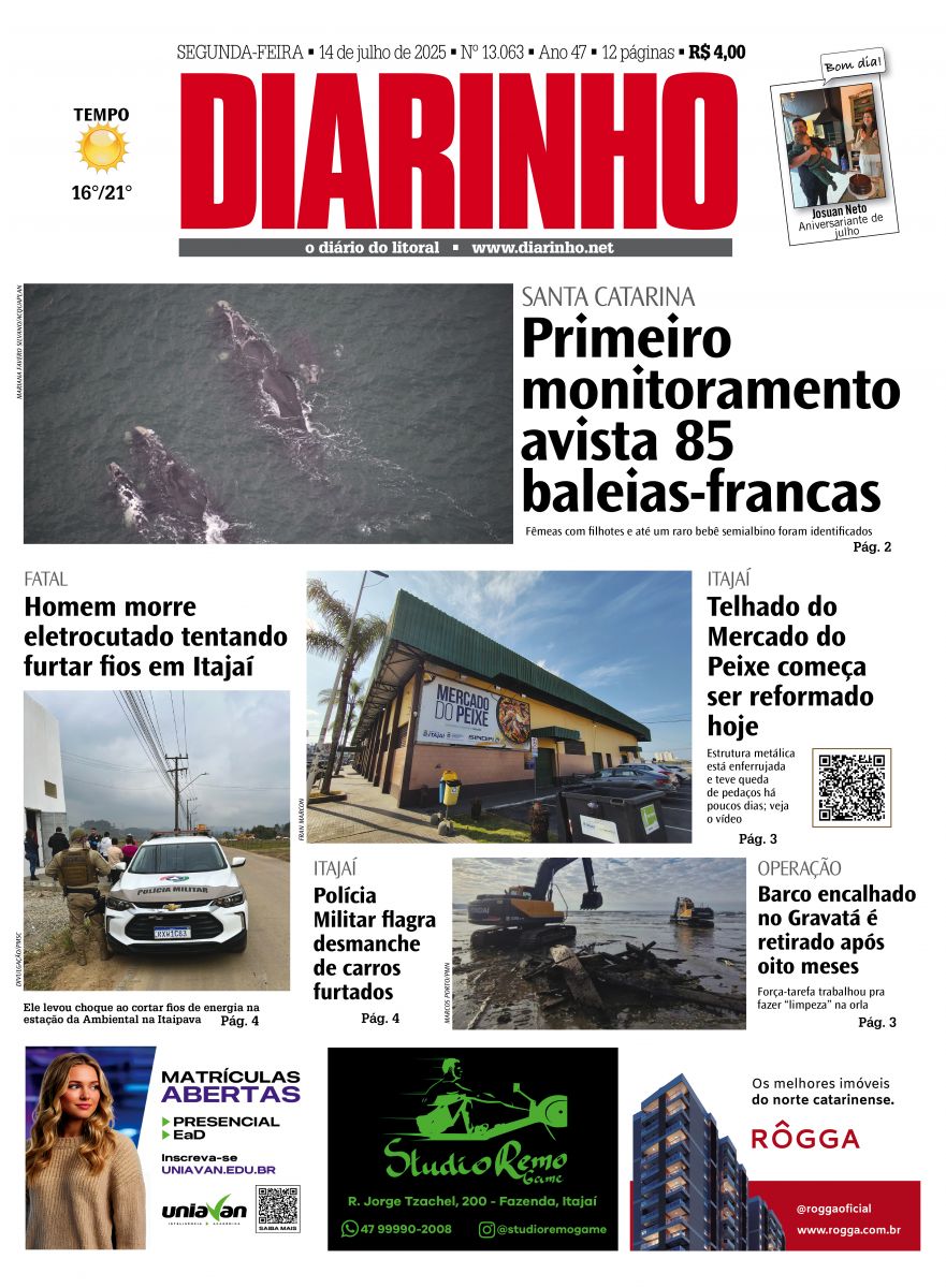 Capa de hoje