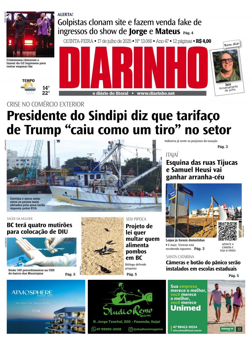 Confira a capa de hoje