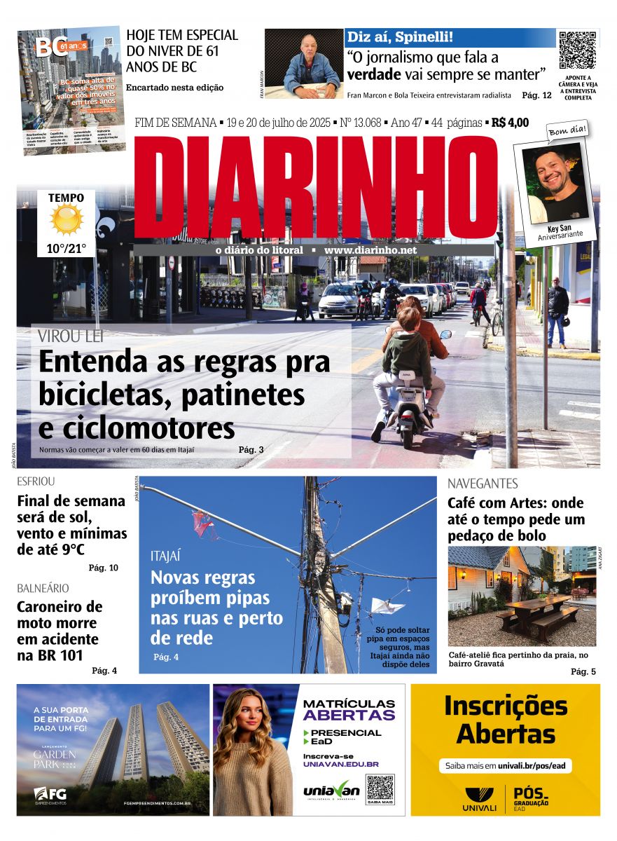 Capa de hoje