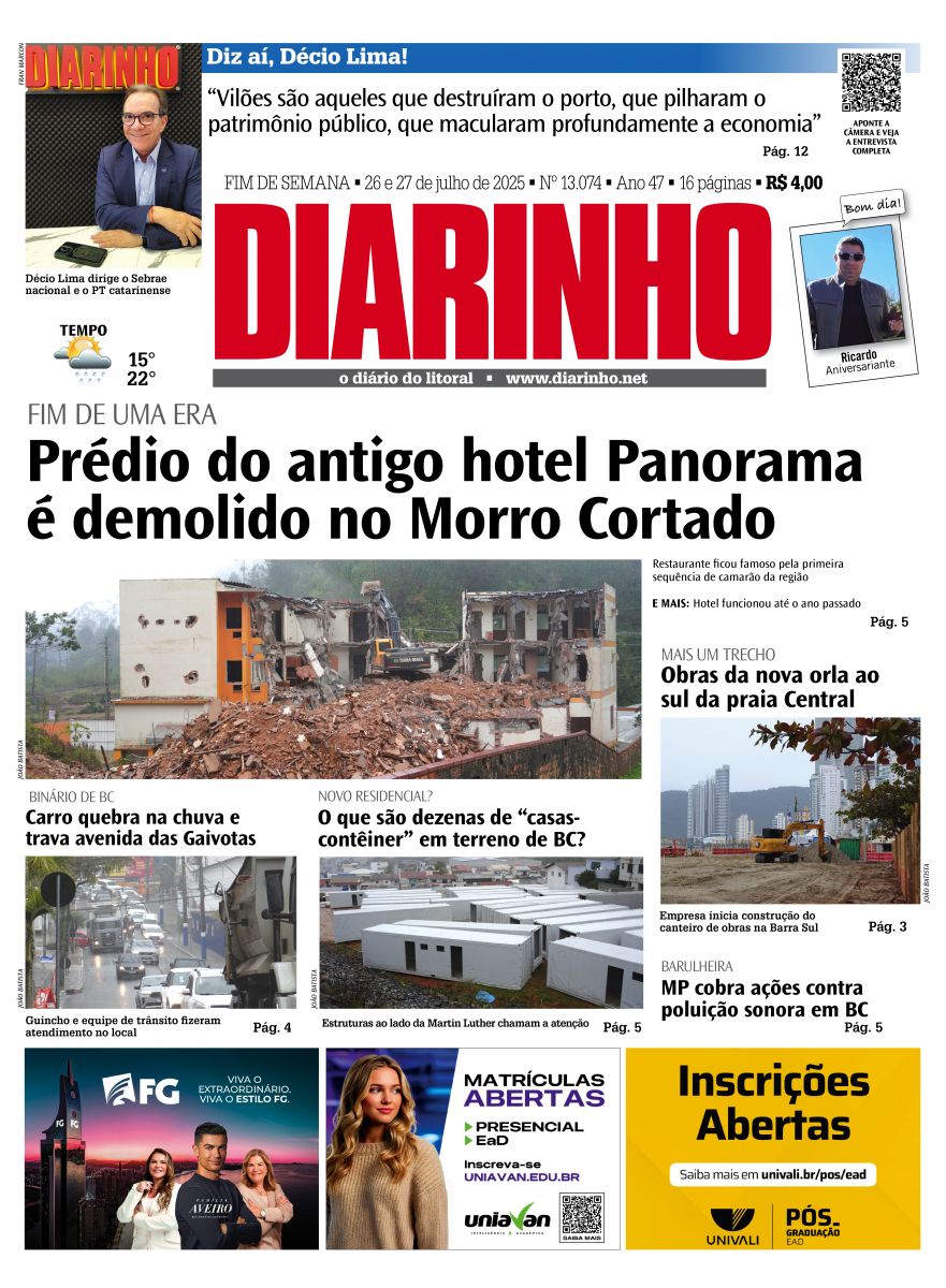 Confira a capa de hoje