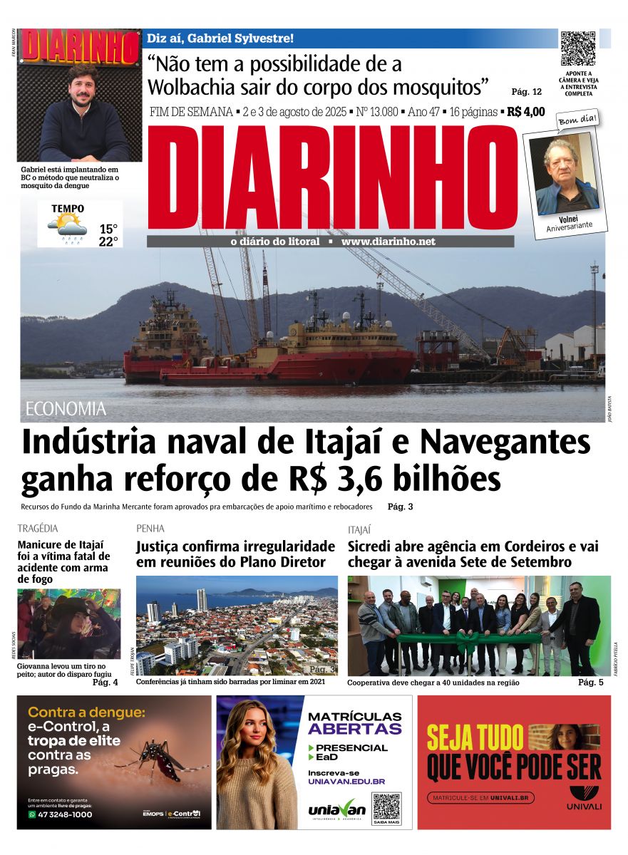Capa de hoje