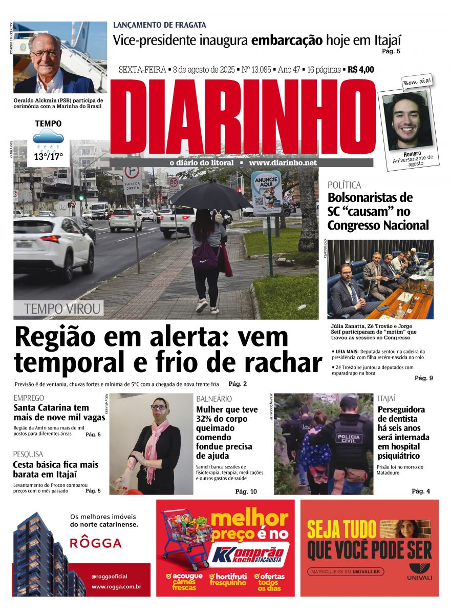 Capa de hoje