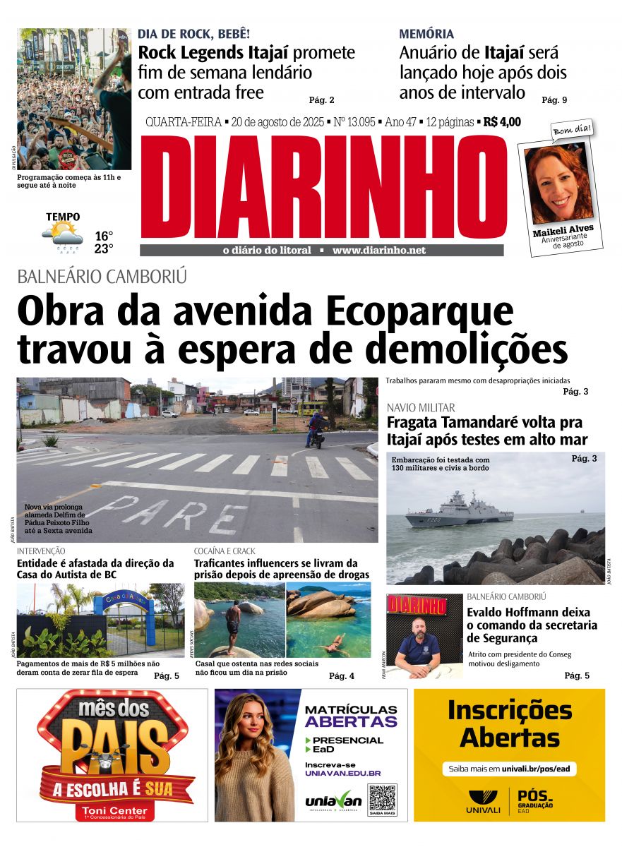 Capa de hoje