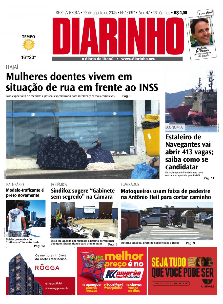 Capa de hoje